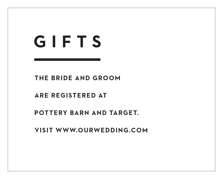 Perfectly Stacked Registry Cards