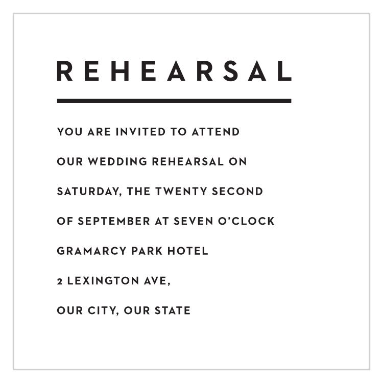 Perfectly Stacked Rehearsal Cards