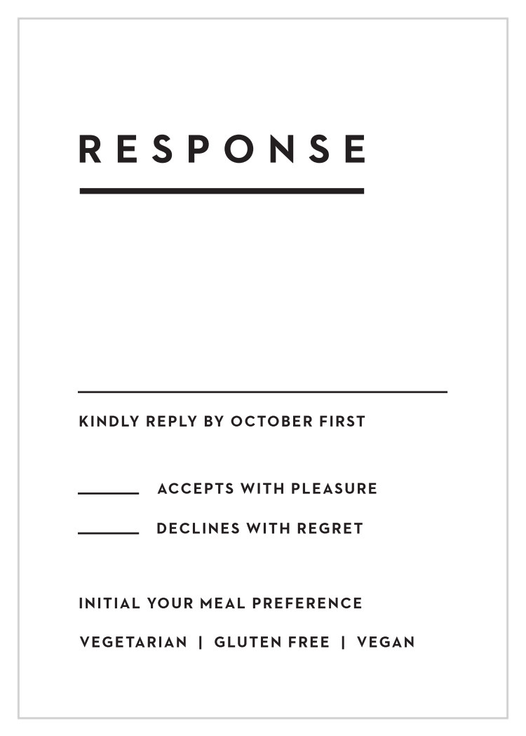 Perfectly Stacked Response Cards