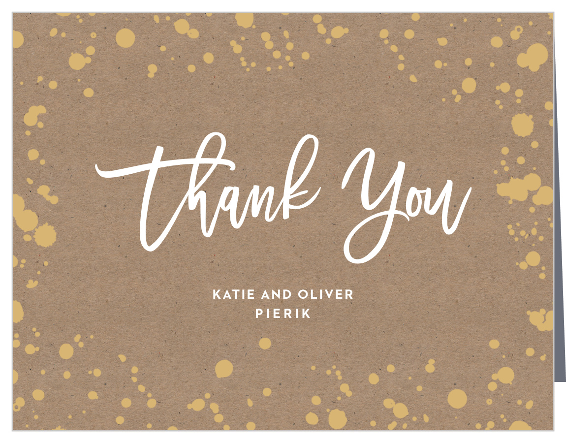 Classic Kraft Wedding Thank You Cards