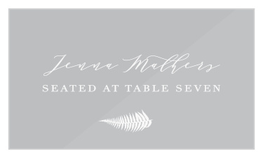 Love Fern Clear Place Cards