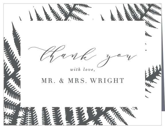 Love Fern Wedding Thank You Cards