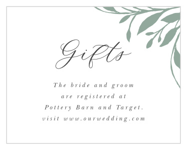 Rustic Sketch Registry Cards