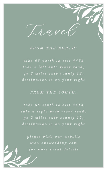 Rustic Sketch Direction Cards
