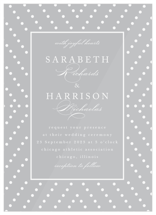Criss Cross Clear Wedding Invitations
