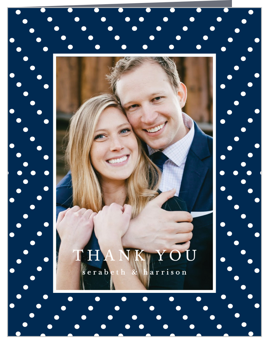 Criss Cross Wedding Thank You Cards