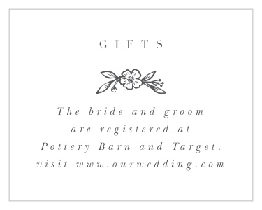 Mallow Ampersand Registry Cards