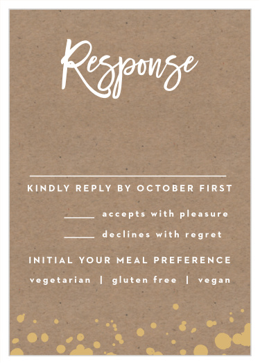 Classic Kraft Response Cards