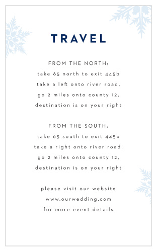Stunning Snowflakes Direction Cards