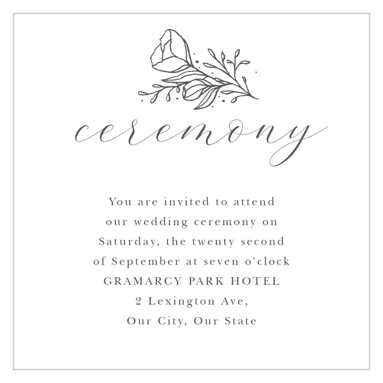 Tulip Wreath Ceremony Cards
