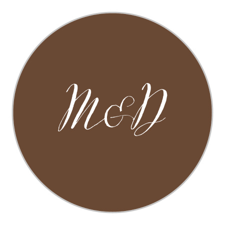 Rustic Tree Wedding Stickers