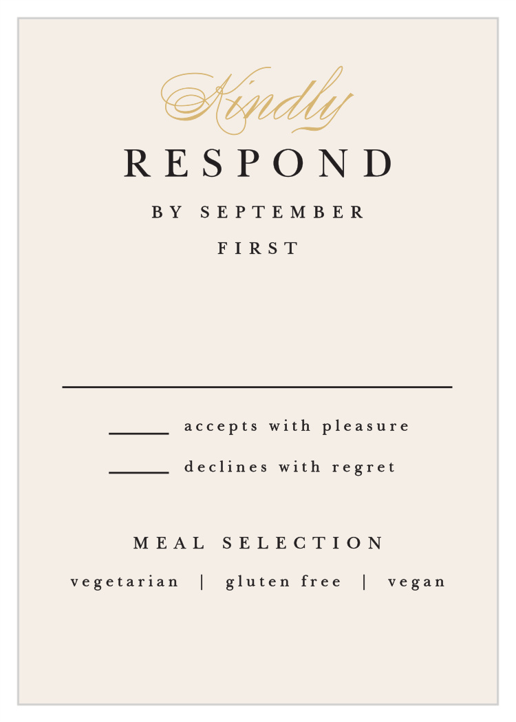 Modern Monogram Response Cards