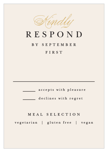 Modern Monogram Response Cards