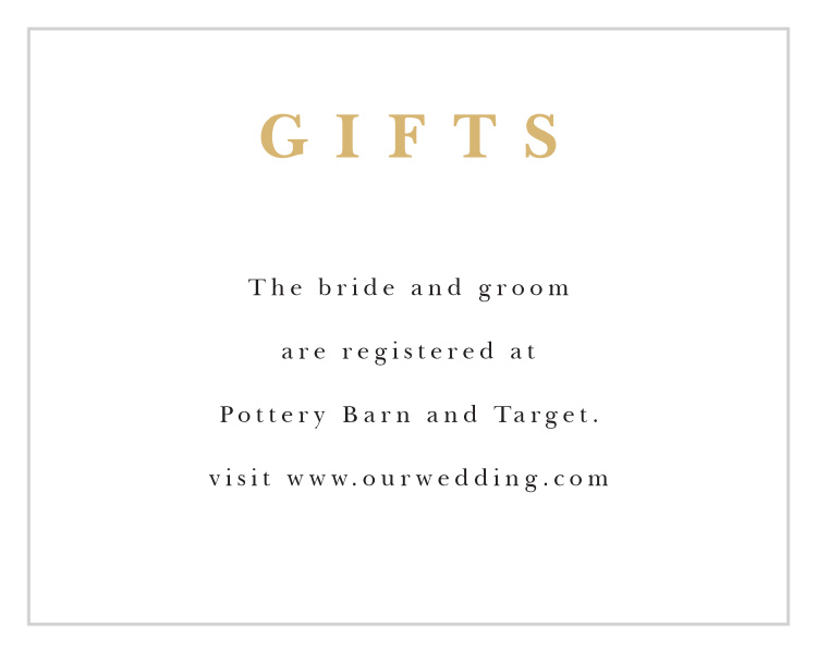 Joyful Union Registry Cards