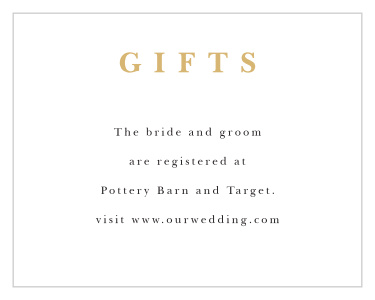Joyful Union Registry Cards