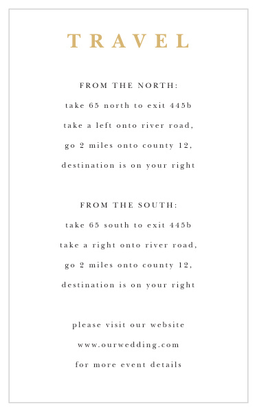 Joyful Union Direction Cards