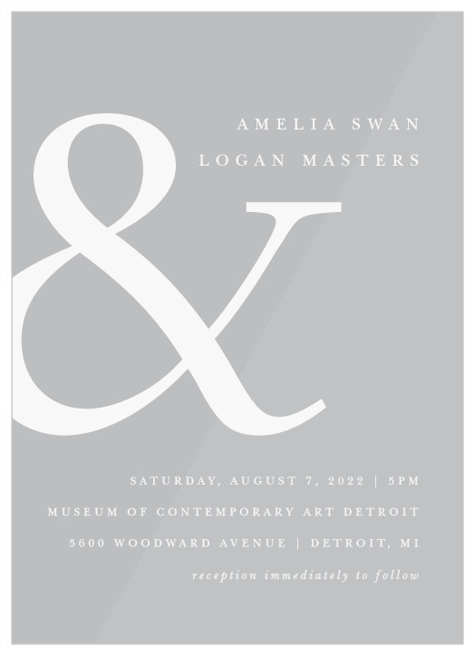 Joyful Union Clear Wedding Invitations