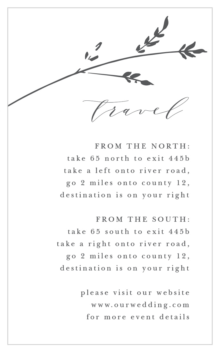Sweet Grass Direction Cards