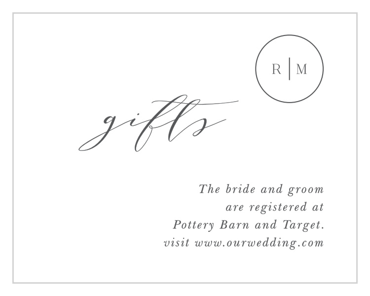 Sweet Grass Registry Cards