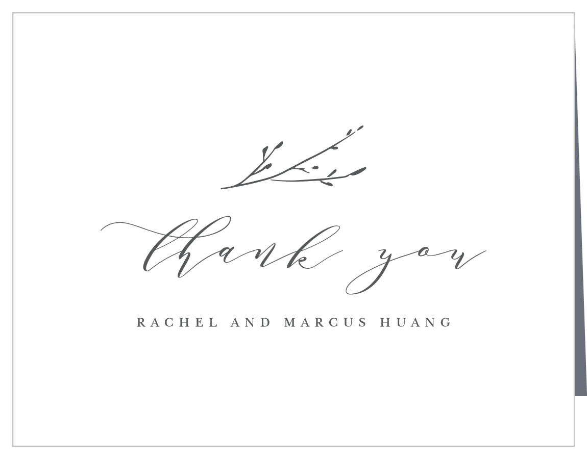 Sweet Grass Wedding Thank You Cards
