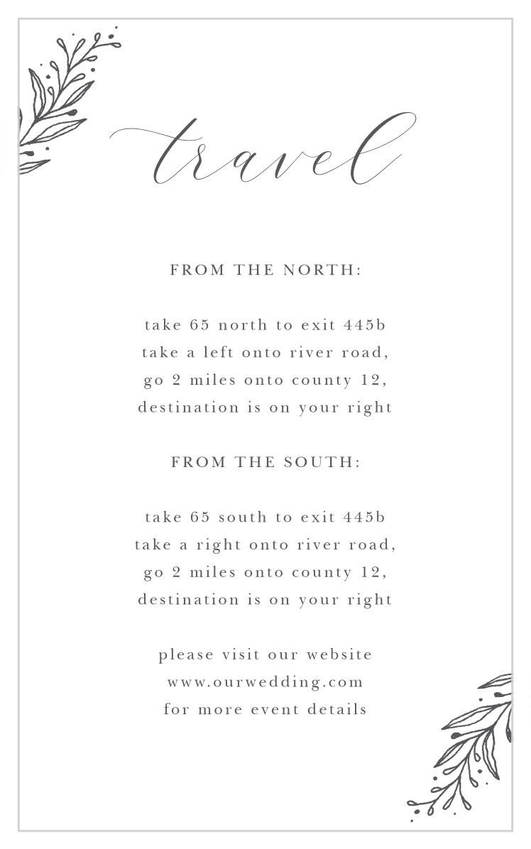 Tulip Wreath Direction Cards