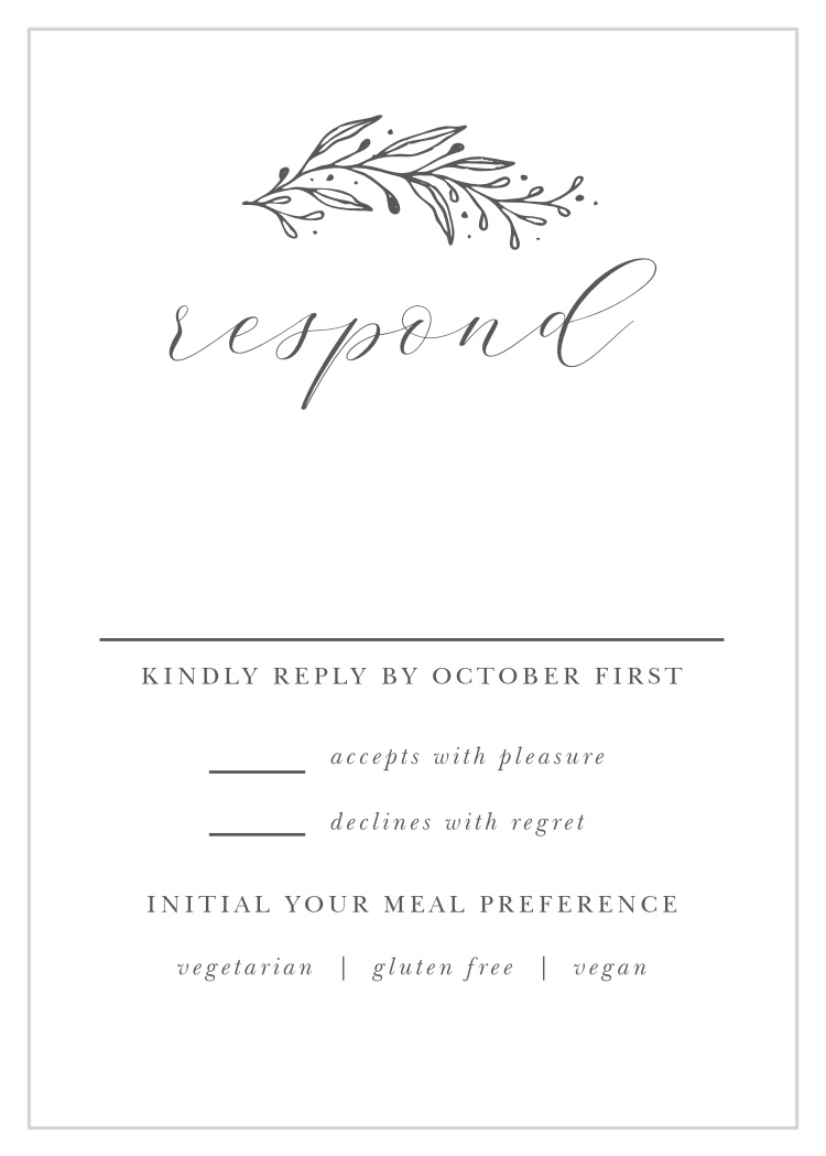 Tulip Wreath Response Cards