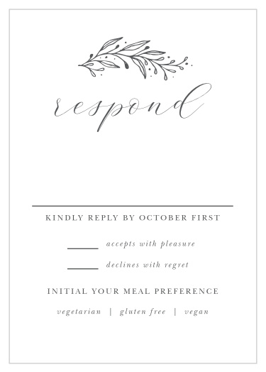 Tulip Wreath Response Cards