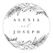 Our Tulip Wreath Wedding stickers are the perfect finishing touch to any wedding stationery set!