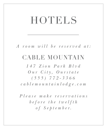 Bold Bordering Accommodation Cards