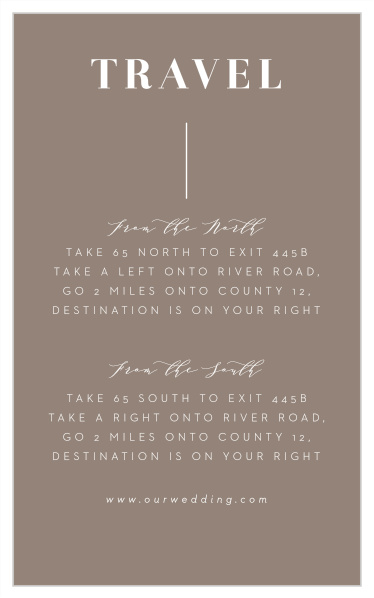 Lined Up Direction Cards