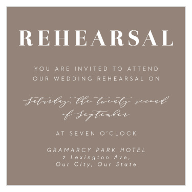 Lined Up Rehearsal Cards