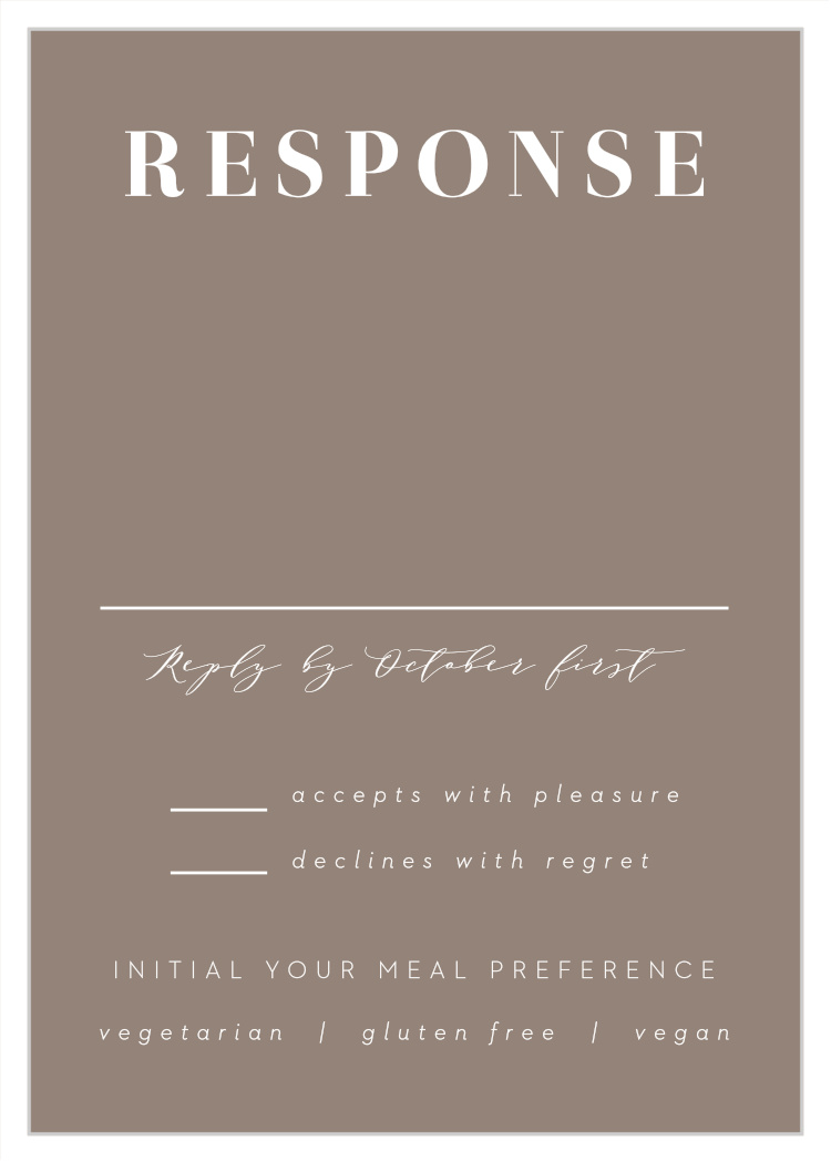 Lined Up Response Cards