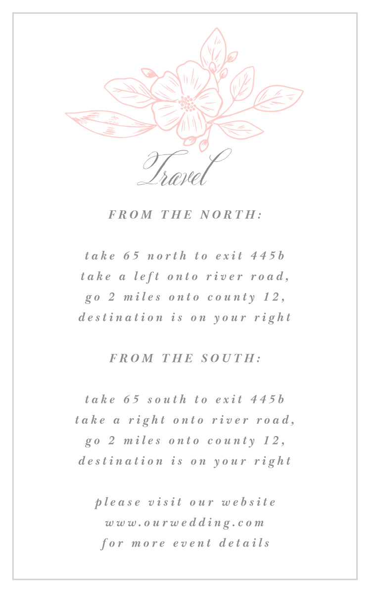 Fine Florals Direction Cards
