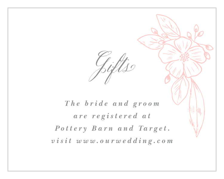 Fine Florals Registry Cards