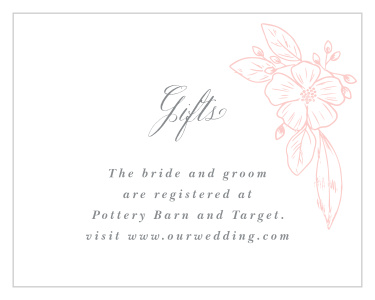 Fine Florals Registry Cards