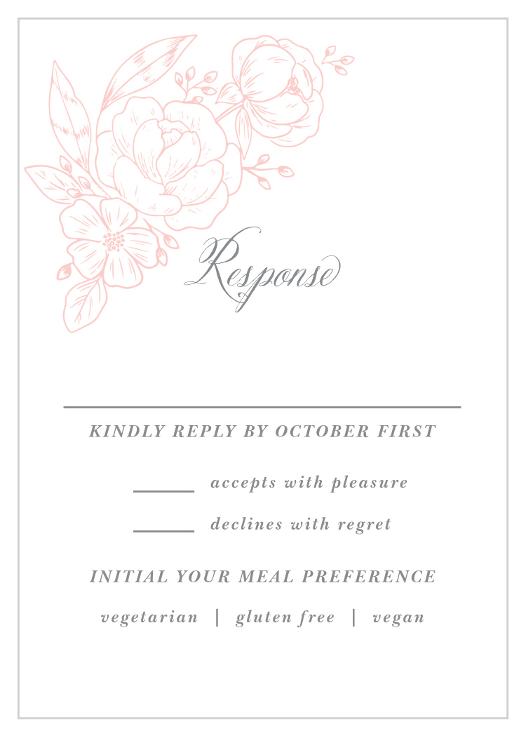 Fine Florals Response Cards