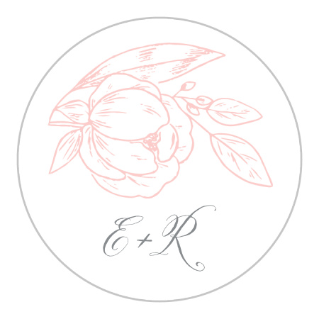 Fine Florals Wedding Stickers