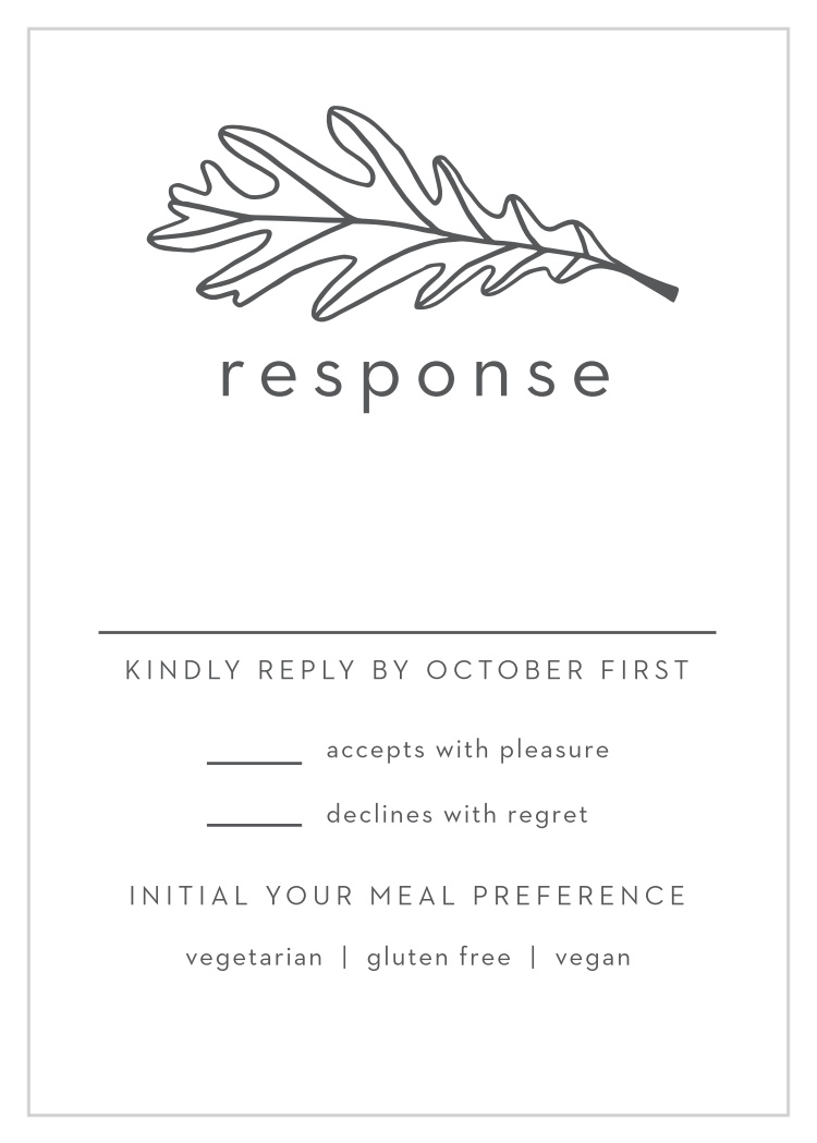 Modern Autumn Response Cards