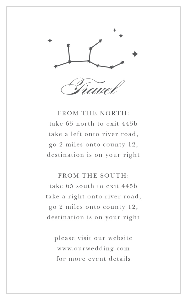 Classic Constellation Direction Cards