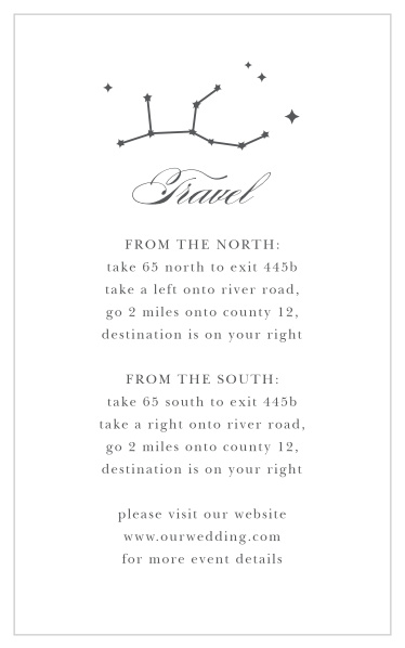 Classic Constellation Direction Cards