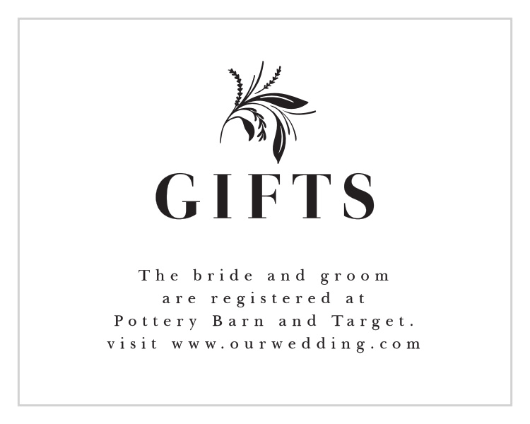 Timely Tradition Registry Cards