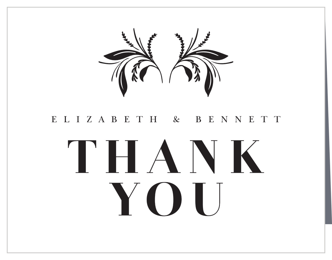 Timely Tradition Wedding Thank You Cards