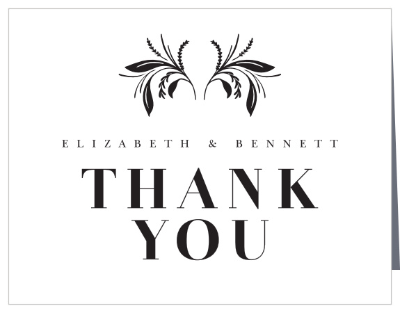 Timely Tradition Wedding Thank You Cards