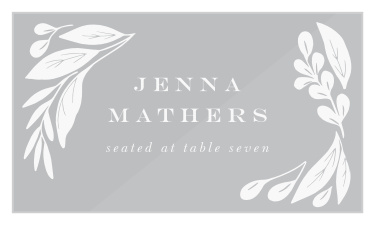Stylishly present your guests' with their seat assignments during your special day, using our unique Blooming Love Clear Place Cards!