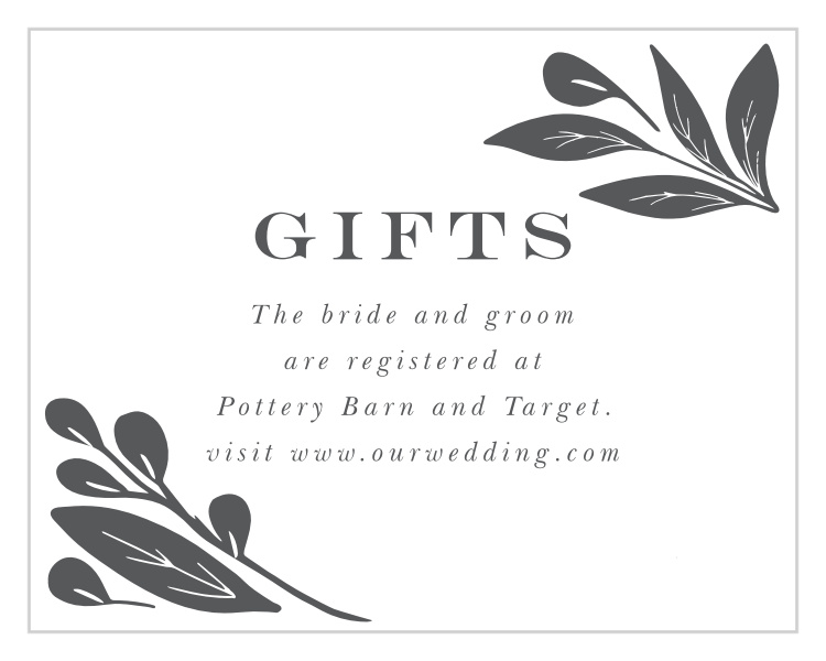 Blooming Love Registry Cards