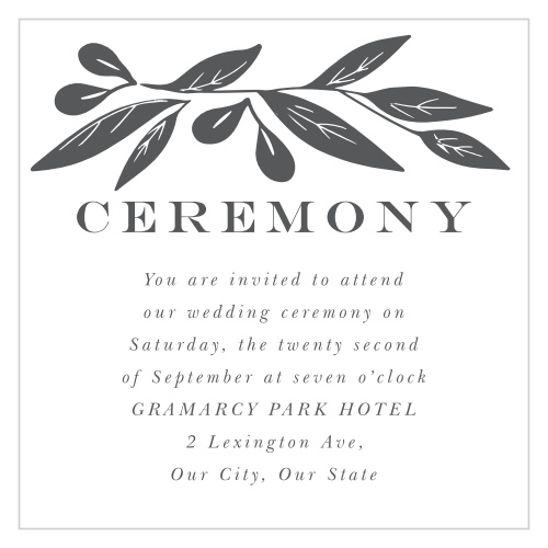 Blooming Love Ceremony Cards