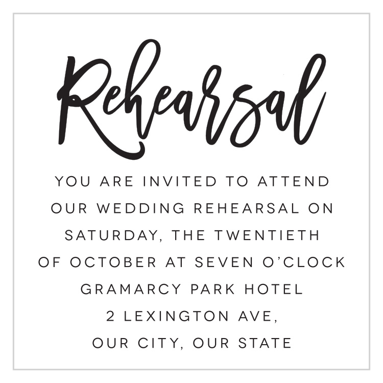 Textured Script Rehearsal Cards