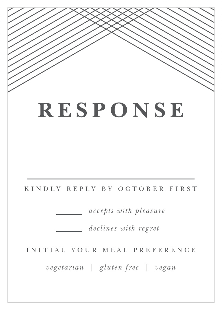 Modern Hexagon Response Cards