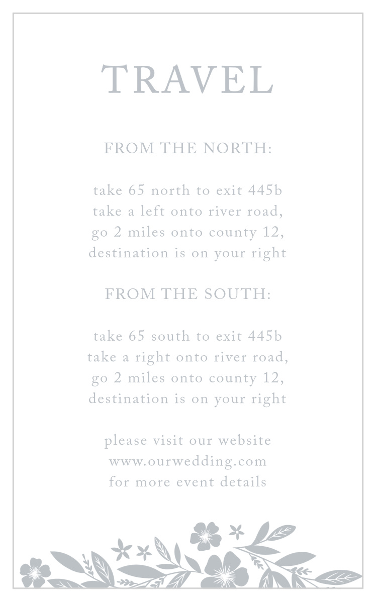 Sophisticated Border Direction Cards