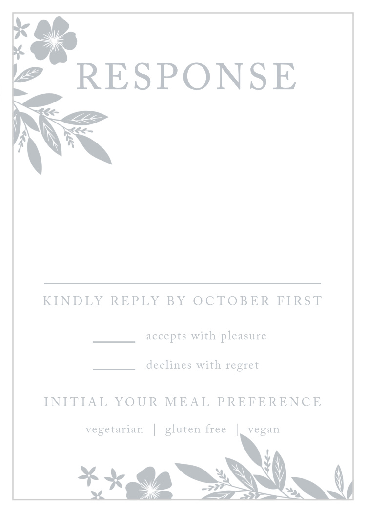 Sophisticated Border Response Cards